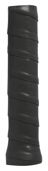 Schwarzes Griffband Overgrip Pro aus Leder, spiralförmig gewickelt für besseren Griff.