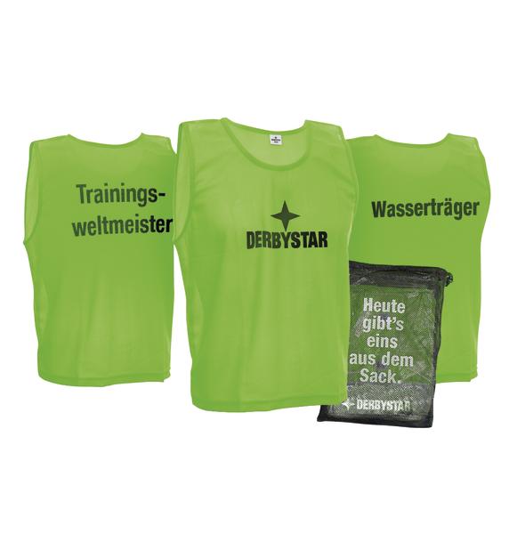 Derbystar Markierungshemden SPRÜCHE, Modell MINI, grün