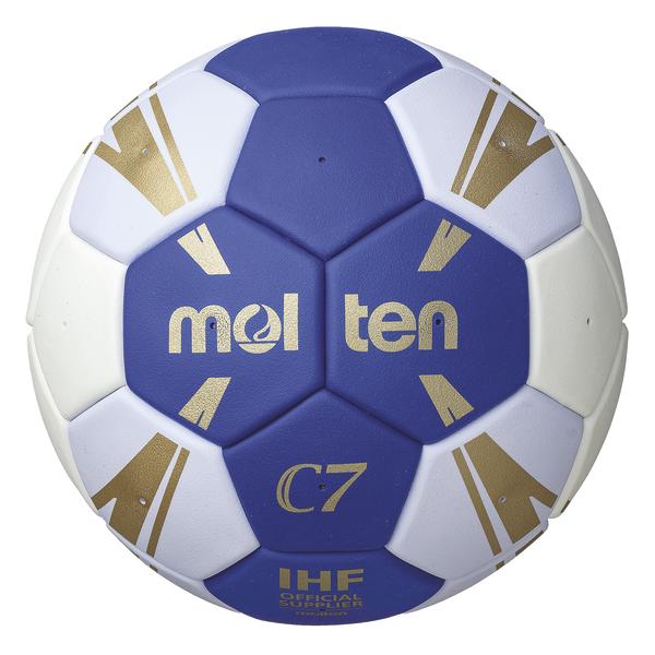 Molten® Handball C7, Farbe: blau/weiß/gold, Größe 2, Damen