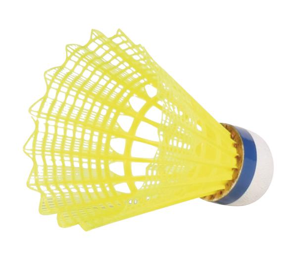 VICTOR Nylon Shuttle 2000 Gold Badmintonbälle, neongelber Korb, grün/langsam