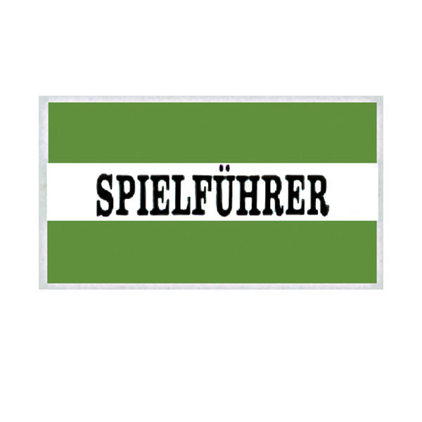 Spielführer-Armbinden, Senior, grün/weiß