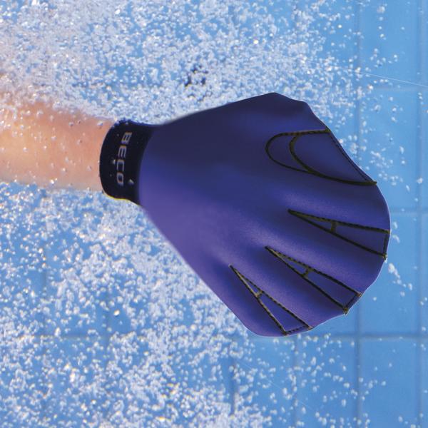 BECO Aqua-Schwimmhandschuhe NEOPREN, geschlossene Ausführung, Größe L, blau