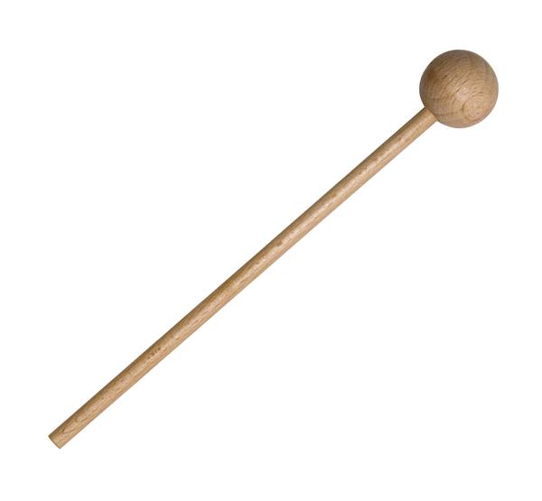 Holzschlägel mit rundem Kopf, ideal für Percussion-Instrumente und Klangspiele.