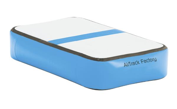 Aufblasbare AirTrack Matte in Blau und Weiß für Gymnastik und Training