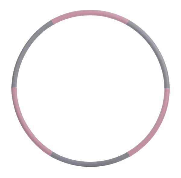 Hula-Hoop Reifen in Rosa und Grau für Fitness und Spiel.