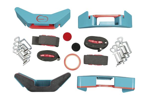 Hesherball-Set mit Banden, Gurten und Bällen.