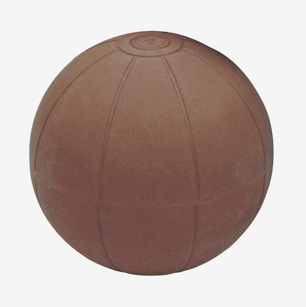 Medizinball aus Naturkautschuk für Fitness und Krafttraining, rund und robust.